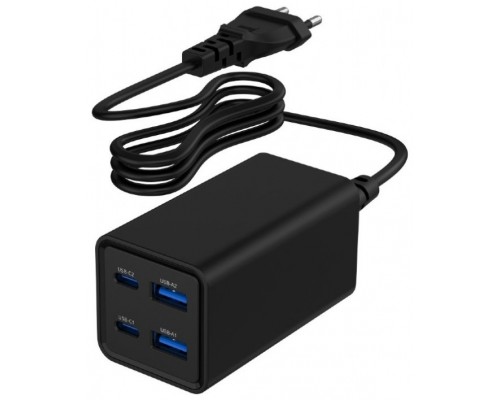 CARGADOR RAPIDO GEMBIRD USB POWERDELIVERY GAN DE 4 PUERTOS 65 W NEGRO-1423 CARGADOR RAPIDO GEMBIRD USB POWERDELIVERY GAN DE 4 PUERTOS 65 W NEGRO