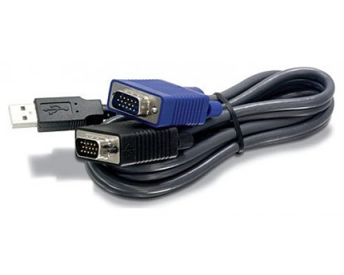 CABLE TRENDENET KVM USB/VGA 3MTS 10PIES (Espera 4 dias)