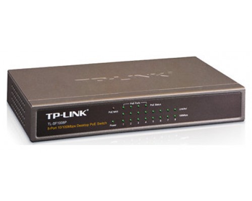 SWITCH TP-LINK   8P 10/100 4P PoE TL-SF1008P