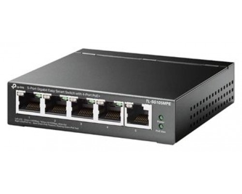 SWITCH SEMIGESTIONABLES POE+ TP-LINK SG105MPE 5P
