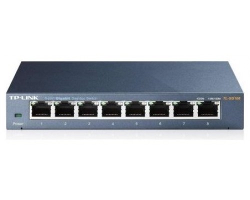 SWITCH NO GESTIONABLE TP-LINK SG108 8P GIGA CARCASA