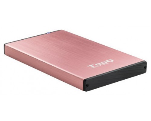 CAJA EXTERNA 2.5 TOOQ 95 MM SATA USB 3.0/3.1 GEN1 ROSA