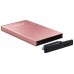 CAJA EXTERNA 2.5 TOOQ 95 MM SATA USB 3.0/3.1 GEN1 ROSA