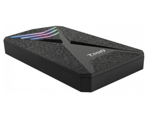 CAJA EXTERNA 2.5 TOOQ GAMING SATA USB3.0/3.1 GEN1 RGB