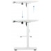MESA TOOQ MOTORIZADA EN ALTURA 1400x600mm ATLAS WHITE