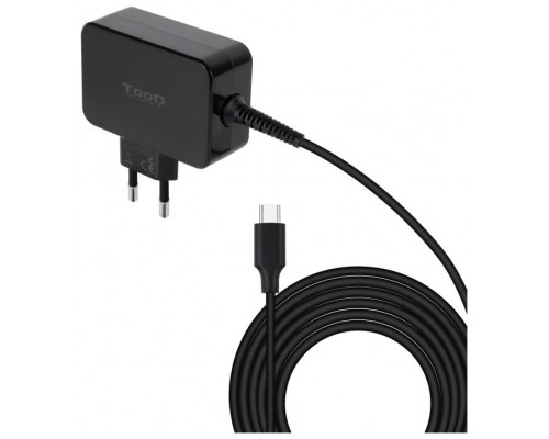 CARGADOR PORTATIL 45W TOOQ GAN USB-C PD NEGRO