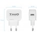 TOOQ Cargador pared 1xUSB Blanco 12w