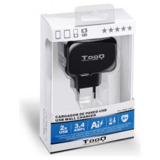 CARGADOR  USB TOOQ PARED 2xUSB 3.4 A(TOTAL) AI-TECH