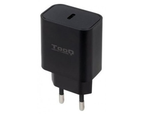 CARGADOR USB-C TOOQ PARED USB-C PD3.0 20W NEGRO