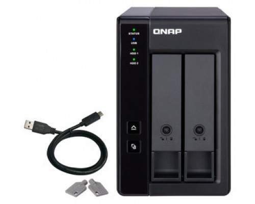 QNAP TR-002 unidad de disco multiple Negro (Espera 4 dias)