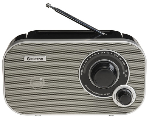 RADIO DENVER FM CON SINTONIZACION ANALOGICA GRIS