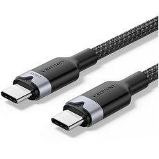 CABLE USB-C A USB-C 240W 2 M NEGRO VENTION (Espera 4 dias)-2181 CABLE USB-C A USB-C 240W 2 M NEGRO VENTION (Espera 4 dias)