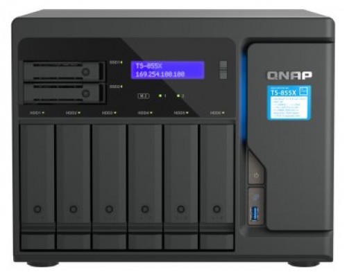 QNAP TS-855X SAN Torre Ethernet Negro C5125 (Espera 4 dias)