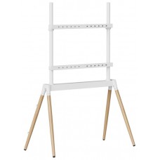 SOPORTE DE SUELO GEMBIRD PARA TV 55" - 86" BLANCO/MADERA