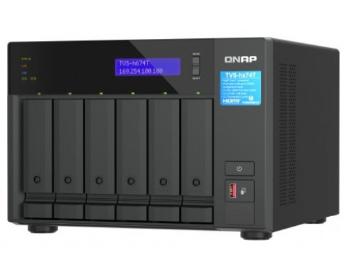 QNAP TVS-H674T-I5-32G servidor de almacenamiento NAS Torre Ethernet Negro i5-12400 (Espera 4 dias)