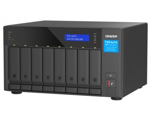 QNAP TVS-H874T-I7-32G servidor de almacenamiento NAS Torre Ethernet Negro (Espera 4 dias)