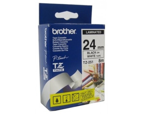 CINTA BROTHER TZ251 24MX8M (Espera 4 dias)