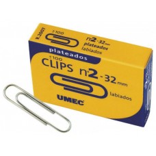 CAJA 100 CLIP NIQUELADO 32 MM U200304 UMEC (MIN10) (Espera 4 dias)