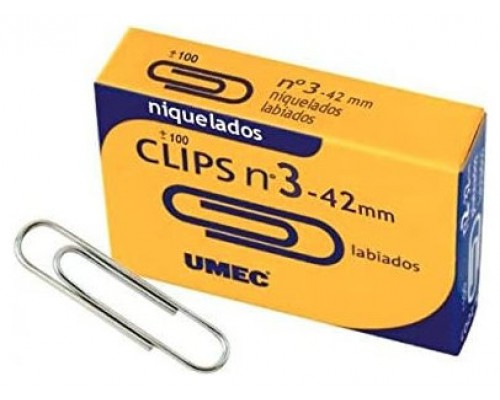 CAJA 100 CLIP NIQUELADO 42 MM U200404 UMEC (MIN10) (Espera 4 dias)