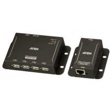 ATEN Extensor USB 2.0 por Cat 5 con hub de cuatro puertos (hasta 50 m) (Espera 4 dias)