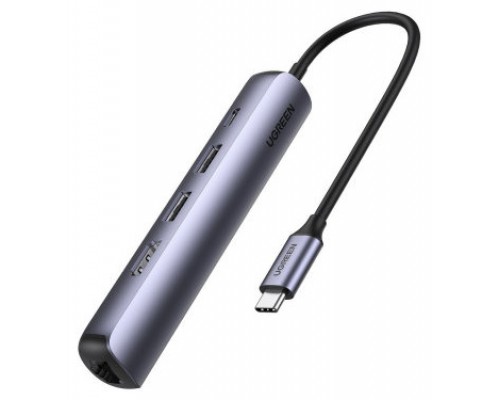 Ugreen 10919 base para portátil y replicador de puertos Alámbrico USB 3.2 Gen 1 (3.1 Gen 1) Type-C Gris (Espera 4 dias)-10535 Ugreen 10919 base para portátil y replicador de puertos Alámbrico USB 3.2 Gen 1 (3.1 Gen 1) Type-C Gris (Espera 4 dias)