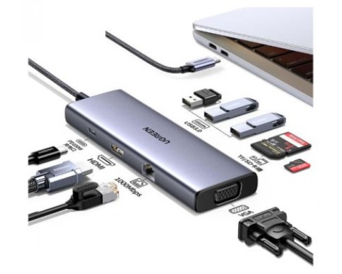 Ugreen Revodok USB-C 6-IN-1 Hub met 4K HDMI USB Tipo C 10000 Mbit/s (Espera 4 dias)-105132 Ugreen Revodok USB-C 6-IN-1 Hub met 4K HDMI USB Tipo C 10000 Mbit/s (Espera 4 dias)