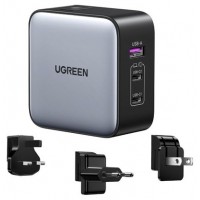 Ugreen 65W Nexode GaN Auriculares, Tel&eacute;fono m&oacute;vil, Port&aacute;til, Reloj inteligente, Tableta Gris USB Carga r&aacute;pida Interior (Espera 4 dias)