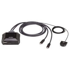 ATEN 2-PORT USB-C 4K DISPLAYPORT KVM SWITCH (US3312-AT) (CP20) (Espera 4 dias)-10531 ATEN 2-PORT USB-C 4K DISPLAYPORT KVM SWITCH (US3312-AT) (CP20) (Espera 4 dias)