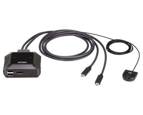 ATEN 2-PORT USB-C 4K DISPLAYPORT KVM SWITCH (US3312-AT) (CP20) (Espera 4 dias)