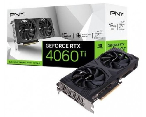 VGA GEFORCE PNY RTX4060 VERTO OC DUAL FAN DLSS 3 16GB GDDR6 (Espera 4 dias)