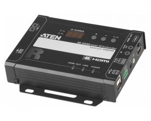 Aten VE8950R extensor audio/video Receptor AV Negro (Espera 4 dias)