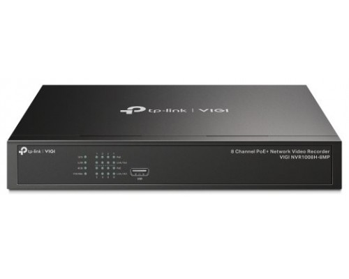 TP-Link VIGI NVR1008H-8MP Grabadore de vídeo en red (NVR) Negro (Espera 4 dias)