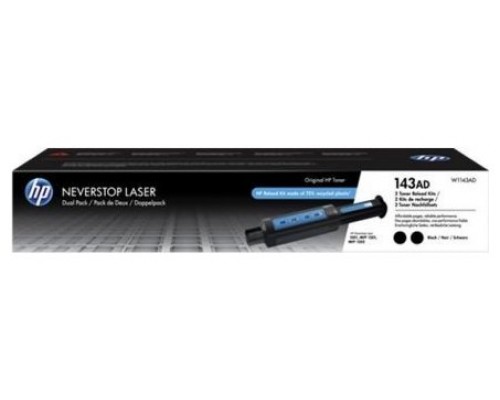 HP 143A Kit de recarga de toner Neverstop Pack 2