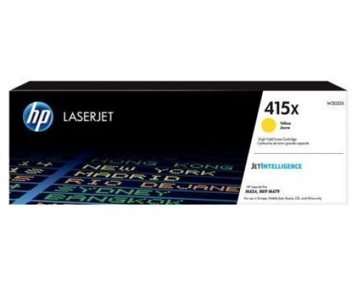 HP Cartucho de tóner Original LaserJet 415X amarillo de alta capacidad (Espera 4 dias)