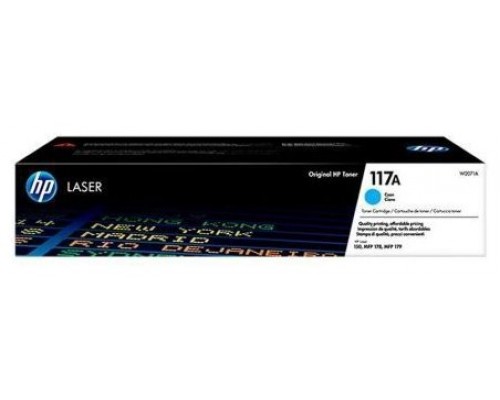 HP Cartucho de toner Original Laser 150A/178/179Fnw  117A cian (W2071A)