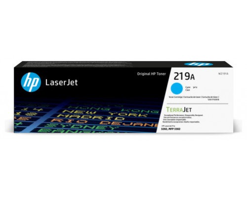 HP 219A Cyan Original LaserJet Toner Cartridge