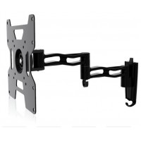 SOPORTE PARED-TV 17""-37"" GIRO/INCLINABLE TRIPLE TILT & SWIVEL NEGRO HAEGER (Espera 4 dias)