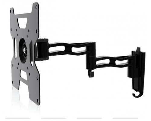 SOPORTE PARED-TV 17""-37"" GIRO/INCLINABLE TRIPLE TILT & SWIVEL NEGRO HAEGER (Espera 4 dias)