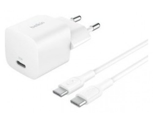 CARGADOR DE PARED BELKIN WCA012KQ1MWH-B6 USB-C PD 25W-1605 CARGADOR DE PARED BELKIN WCA012KQ1MWH-B6 USB-C PD 25W