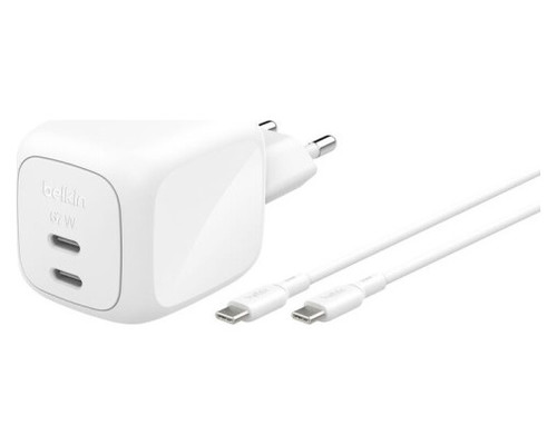 Belkin WCH020KQ2MWH-B6 cargador de dispositivo móvil Universal Blanco Corriente alterna Carga rápida Interior (Espera 4 dias)-10541 Belkin WCH020KQ2MWH-B6 cargador de dispositivo móvil Universal Blanco Corriente alterna Carga rápida Interior (Espera 4 dias)