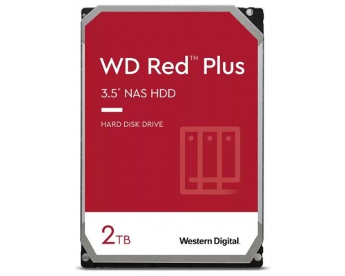 HD 3.5" 2TB WESTERN DIGITAL RED PLUS 64MB SATA (Espera 4 dias)