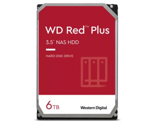 HD 3.5" 6TB WESTERN DIGITAL RED PLUS 256MB (Espera 4 dias)