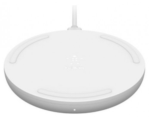 Belkin WIA001BTWH cargador de dispositivo móvil Teléfono Blanco Corriente alterna Cargador inalámbrico Carga rápida Auto (Espera 4 dias)