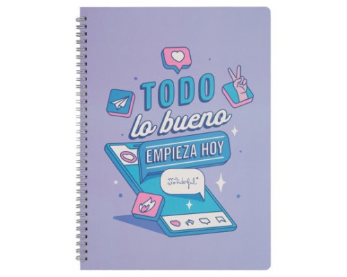 LIBRETA - TODO LO BUENO EMPIEZA HOY MR WONDERFUL WOA11056ES (Espera 4 dias)