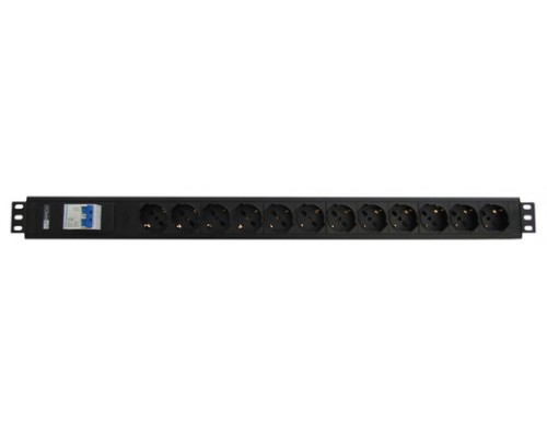 WP WPN-PDU-G02-12 base m&uacute;ltiple 2 m 12 salidas AC Negro (Espera 4 dias)