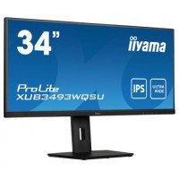 MONITOR IIYAMA 34" XUB3493WQSU-B5, IPS, 75HZ, 4MS, HDMI, USB, DISPLAYPORT, ALT, REG ALT, GIRO, INCL (Espera 4 dias)