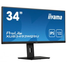 MONITOR IIYAMA 34" XUB3493WQSU-B5, IPS, 75HZ, 4MS, HDMI, USB, DISPLAYPORT, ALT, REG ALT, GIRO, INCL (Espera 4 dias)