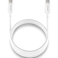NGS CABLE CARGA RAPIDA USB-C A USB-C 1M BLANCO